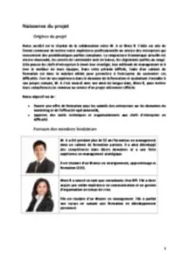 Business Plan cabinet de formation : Les origines du projet