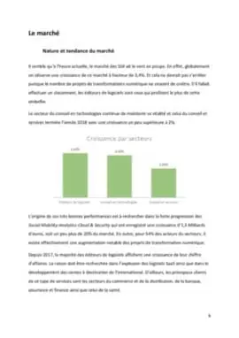 Business Plan entreprise informatique ssii : Le marché ciblé poar la SSII