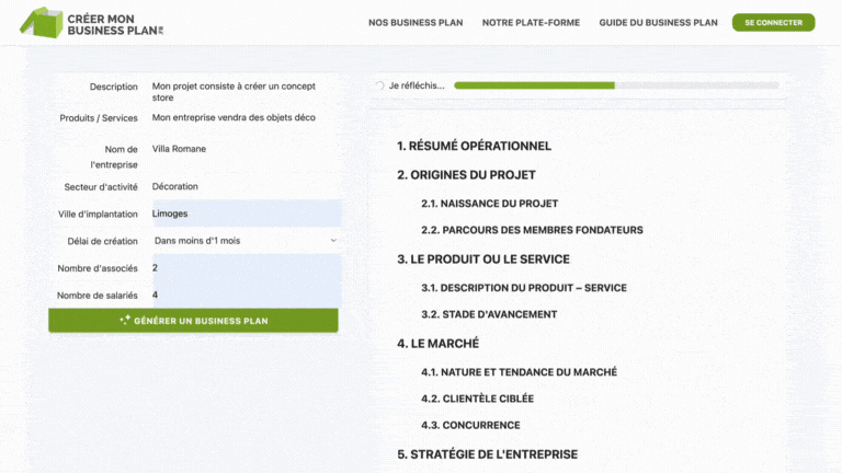 Logiciel de Business Plan